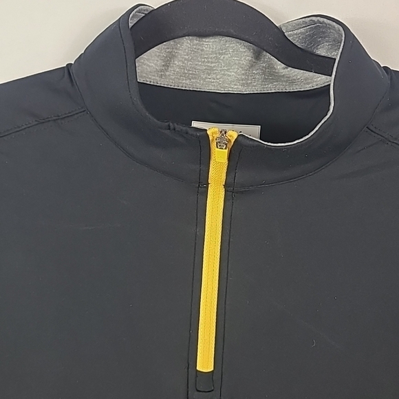 NEW Chubbies The Obsidian Quarter Zip Long Sleeve Black Size M NWT - Picture 2 of 7